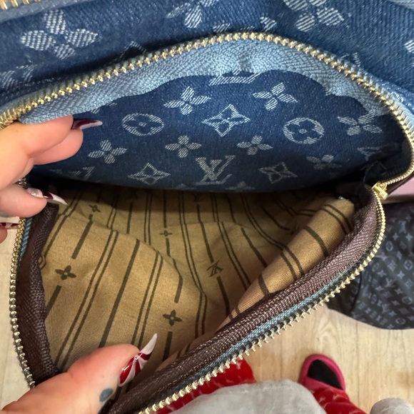 Source Unknown Blue and Tan Backpack - Picture 3 of 5